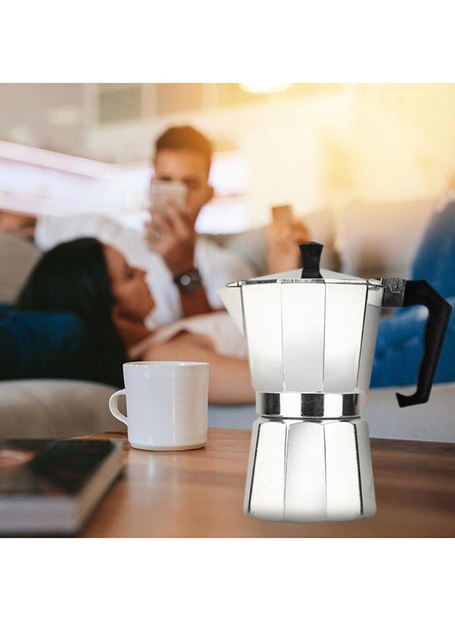Generic - Espresso Percolator Coffee Maker Silver/Black - Image 1