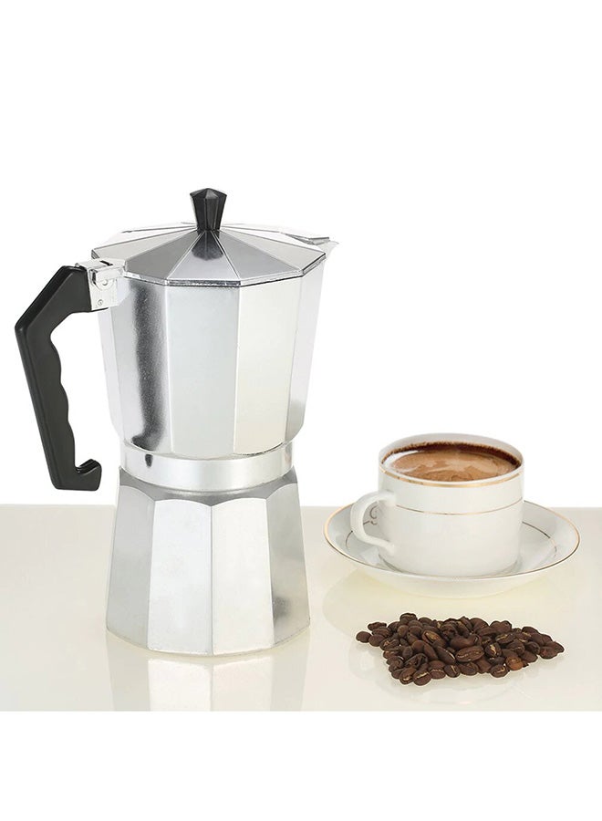 Espresso Percolator Coffee Maker Silver/Black  - Image 4
