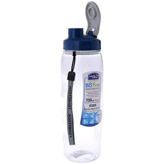 Sport Plastic Water Bottle Clear/Blue 700ml - v1601291379/N40788034A_2