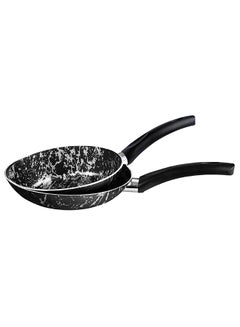 2-Piece Marble Cooking Frying Pan Set Black 20-24cm - v1601291390/N40791584A_1