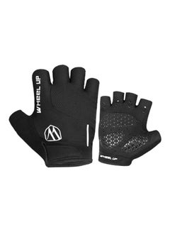 Pair Of Anti-Slip Half-Finger Cycling Gloves L