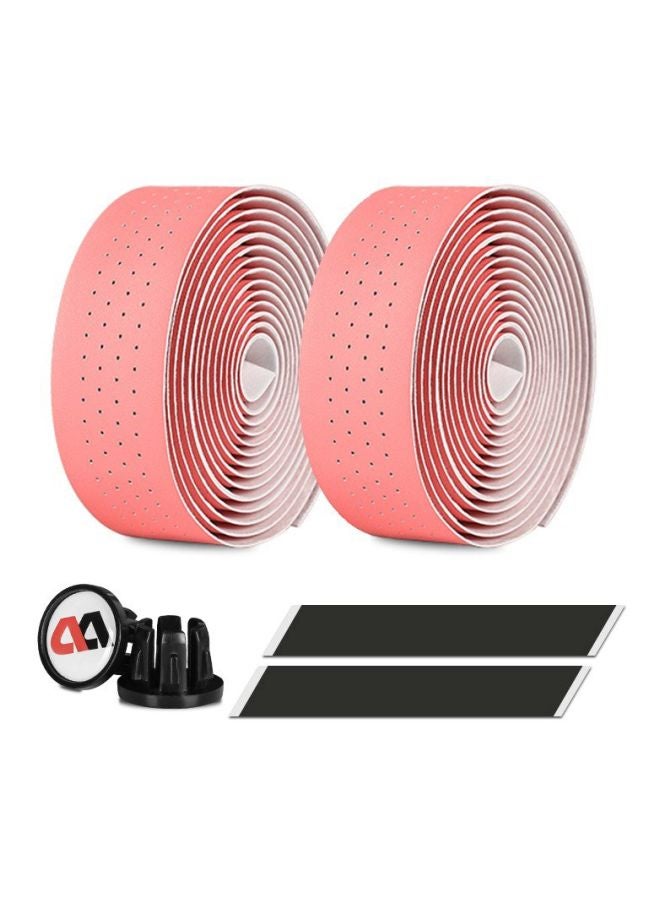 WEST BIKING - 2-Piece PU Leather Bicycle Handlebar Tape 20x10x4cm - Image 1