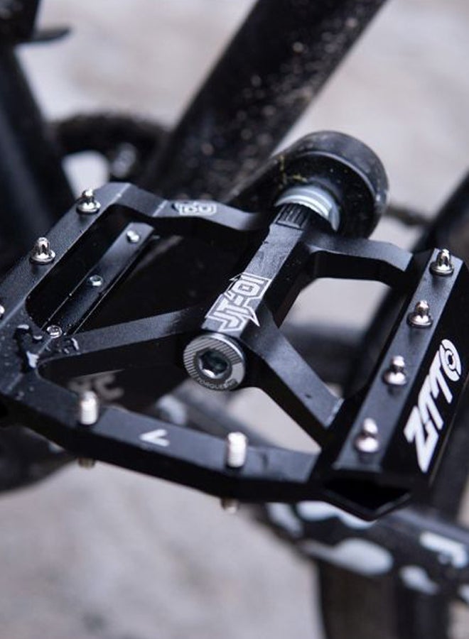 زد تي تي أو دواسة دراجة مسطحة مصنوعة من سبيكة الألومنيوم 13x11x5.5سم - Image 3