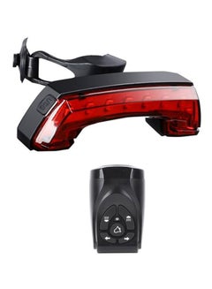 ضوء دراجة خلفي مزود منفذ USB للشحن بجهاز تحكم عن بعد Tail Light (10x2.8), Remote Control (5.8x3.6)سم