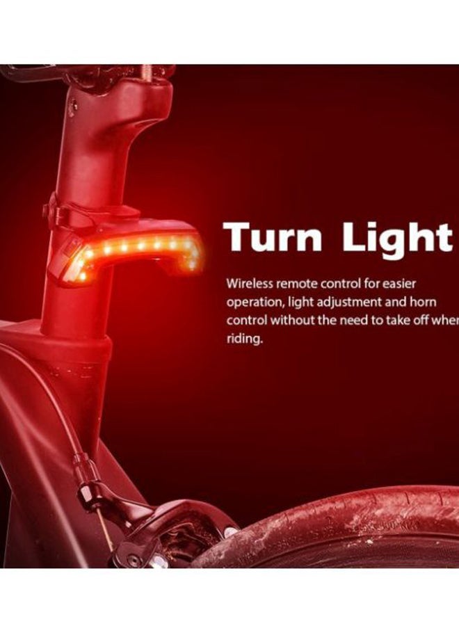 ويست بايكنج - ضوء دراجة خلفي مزود منفذ USB للشحن بجهاز تحكم عن بعد Tail Light (10x2.8), Remote Control (5.8x3.6)سم - Image 1