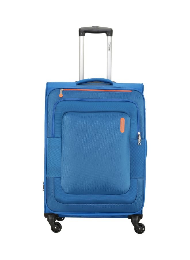 AMERICAN TOURISTER - Duncan 4-Wheels Soft Medium Check-In Luggage Trolley Blue - Image 1