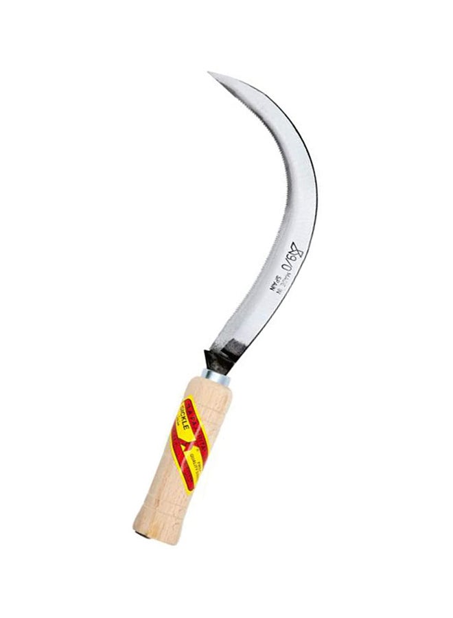 La Pajarita Toothed Grass Sickle With Wooden Handle multicolour 33×10×10cm - Image 2