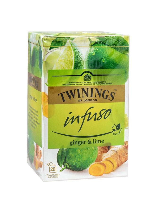 Twinings Infuso Ginger And Lime Tea 20 Bags 1.5grams - Image 1