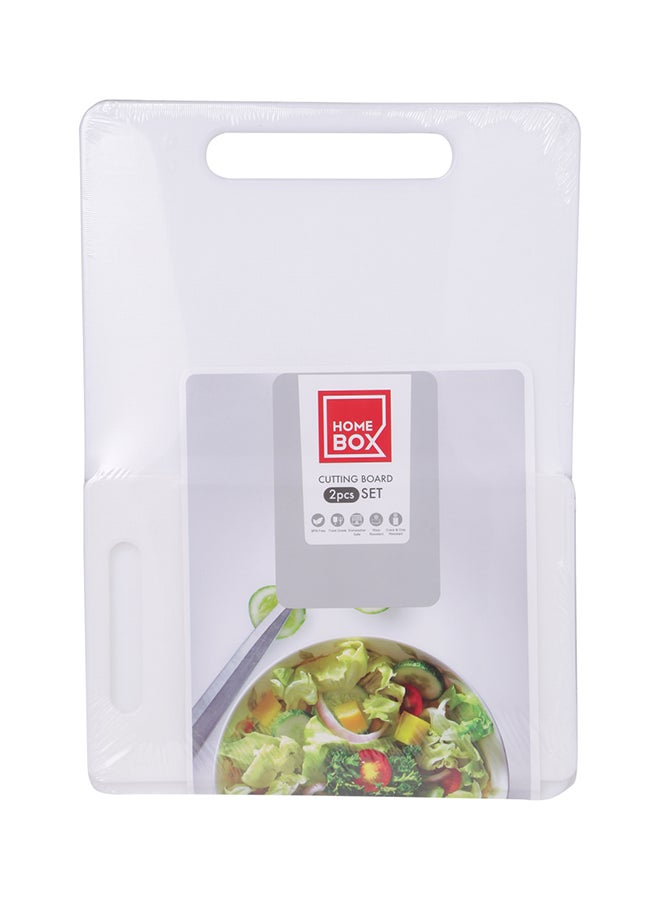 Home Box 2-Piece Chopping Board Set White - Image 4