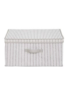 Home Box Ebase Rectangular Storage Box Grey/White Standard  - Image 1