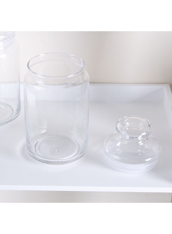 Home Box - Set Of 2 Ocean Pop Jar With Glass Lid Clear 300ml - Image 1