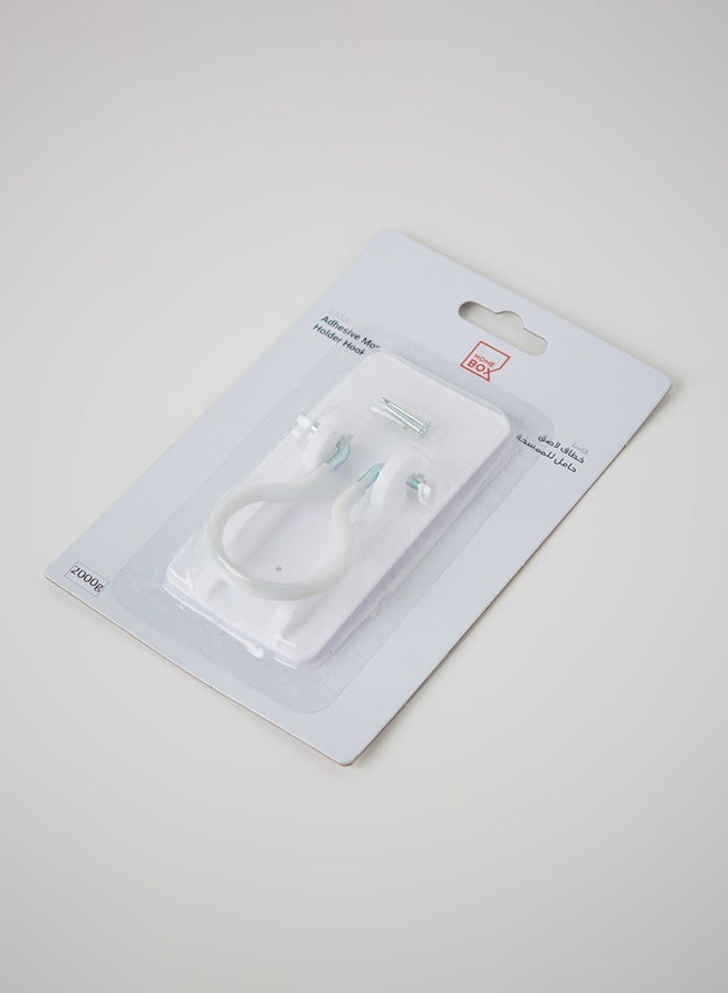 Home Box Plastic Hook White 2.2x5x10cm - Image 4