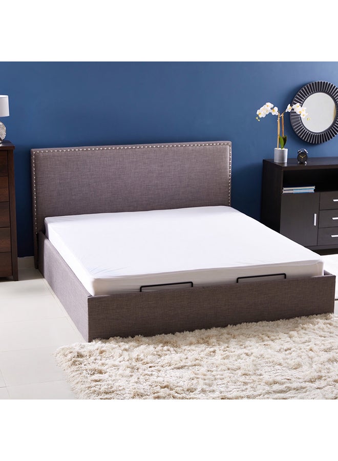 Home Box - King Size Mattress Protector Polyester White 180x200cm - Image 1