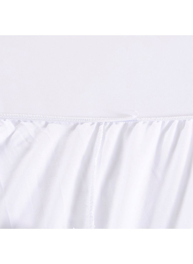 Home Box - King Size Mattress Protector Polyester White 180x200cm - Image 1