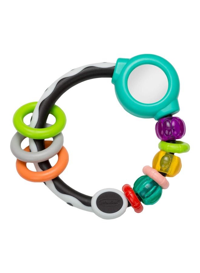 infantino Shake And Spin Rattling Ring 5.2x6.5x0.8cm 5.2x6.5x0.8cm  - Image 1