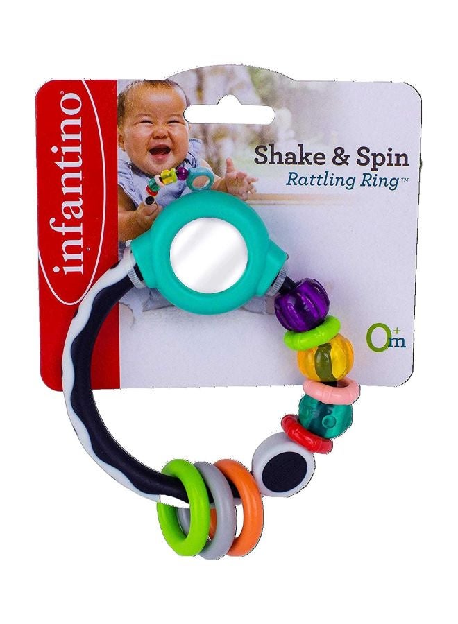 infantino Shake And Spin Rattling Ring 5.2x6.5x0.8cm 5.2x6.5x0.8cm  - Image 2