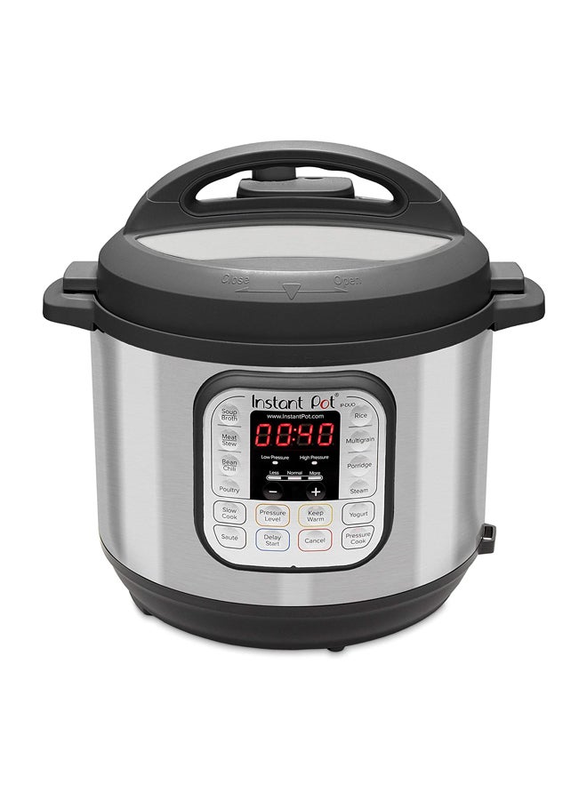 Instant Pot Duo 60 7-in-1 Electric Rice Cooker 1000W 5.7 L DUO60V3 Silver/Black - Image 1