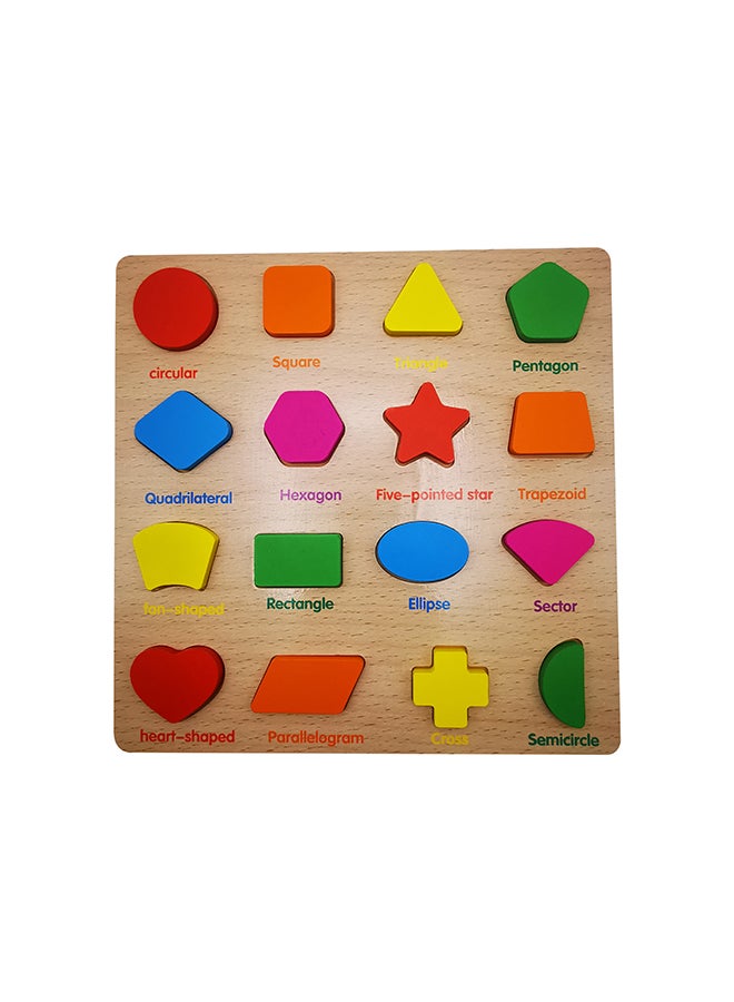 asmat Wooden Geometric Education Learning Tool - Image 1