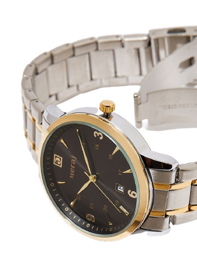 MERAJ Men's Office Wear Analog Watch MJ542 - 42 mm - Dual Tone - Image 2