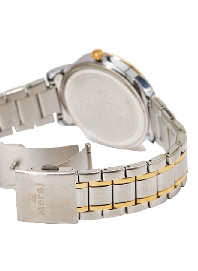 MERAJ Men's Office Wear Analog Watch MJ542 - 42 mm - Dual Tone - Image 4