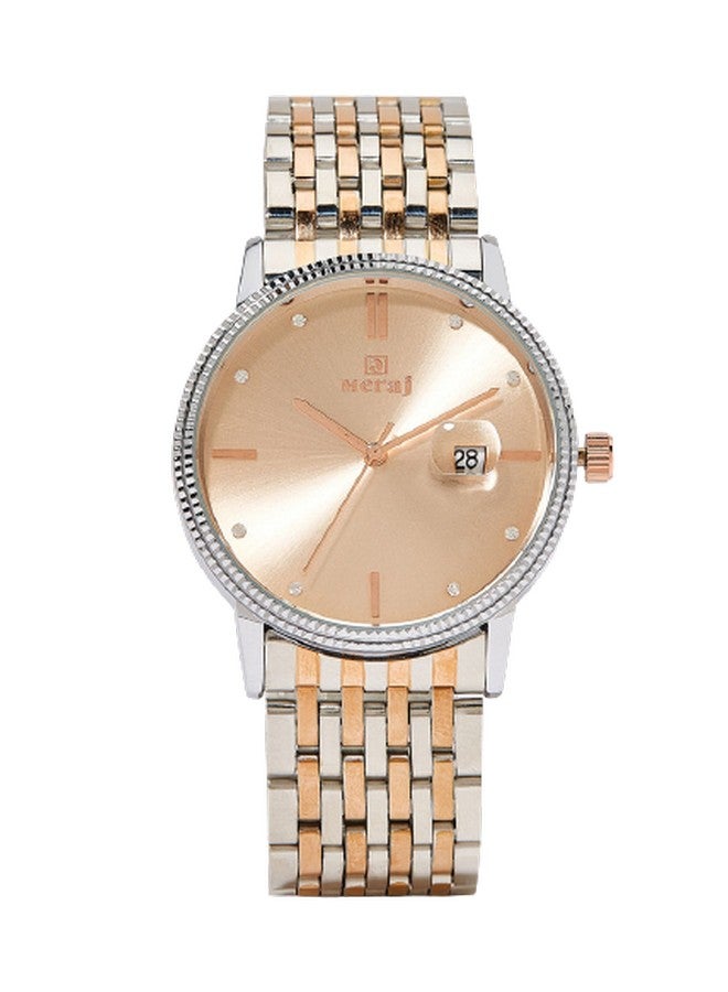 MERAJ Men's Classic Fashion Wear Analog Watch MJ548 - 42 mm - Dual Tone - Image 1