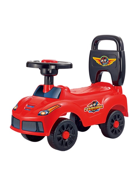 High-Quality Indoor And Outdoor Ride-On Car- Assorted Baby Toddler Toy, Red/Black 50x41x21.5cm