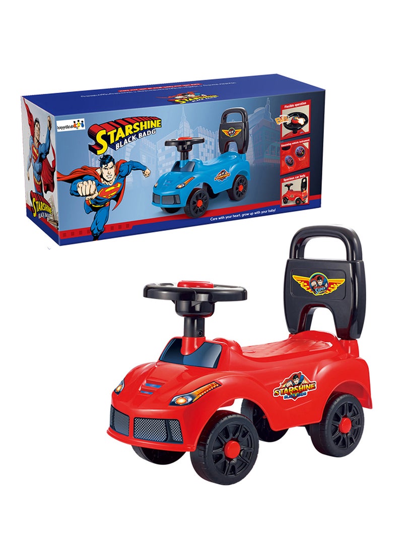 High-Quality Indoor And Outdoor Ride-On Car- Assorted Baby Toddler Toy, Red/Black 50x41x21.5cm