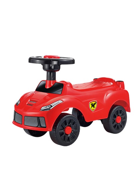 High-Quality Indoor And Outdoor Ride-On Car- Assorted Baby Toddler Toy, Red/Black 50x33x21.5cm