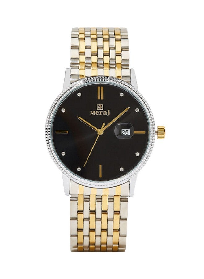 MERAJ Men's Classic Fashion Wear Analog Watch MJ546 - 42 mm - Dual Tone - Image 1