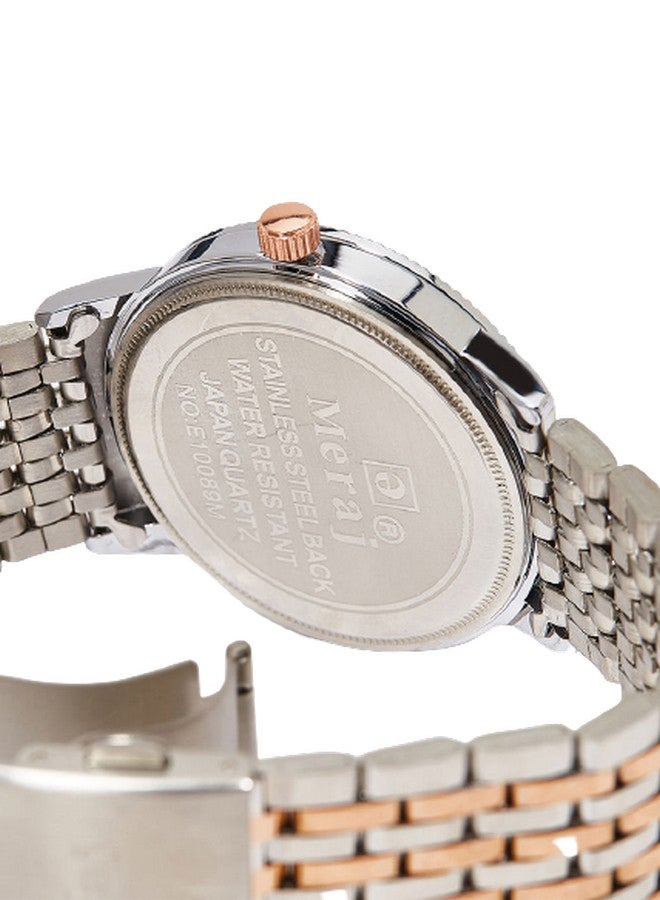 MERAJ - Men's Classic Fashion Wear Analog Watch MJ549 - 42 mm - Dual Tone - Image 1