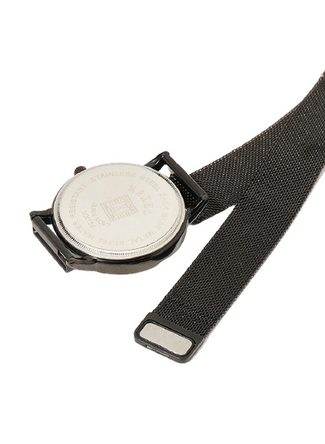 Maxel Men's Magnet Luminous Analog Quartz Watch MX501 - 42 mm - Black - Image 3