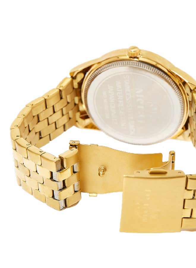 Men's Fashion Octave Analog Quartz Watch MJ506 - 42 mm - Gold - v1601340320/N40112286A_4