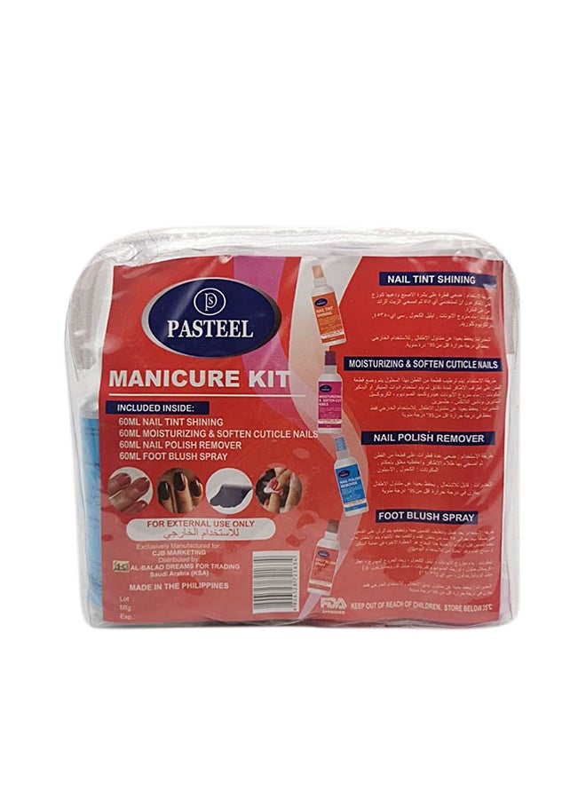 PASTEEL Pack Of 4 Manicure Kit Multicolour 60ml - Image 4