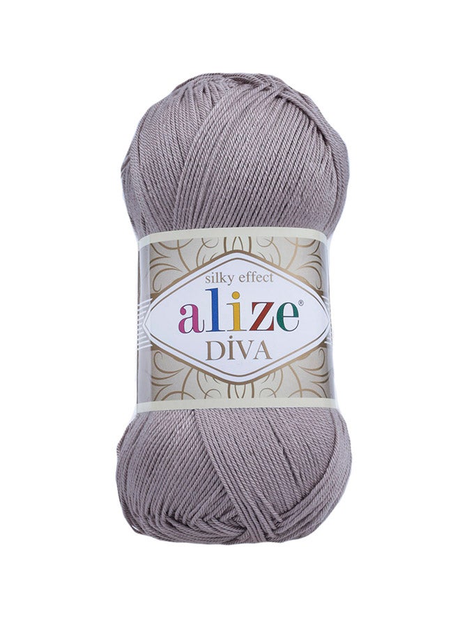 أليز غزل حياكة يدوية ديفا رمادي 100جرام