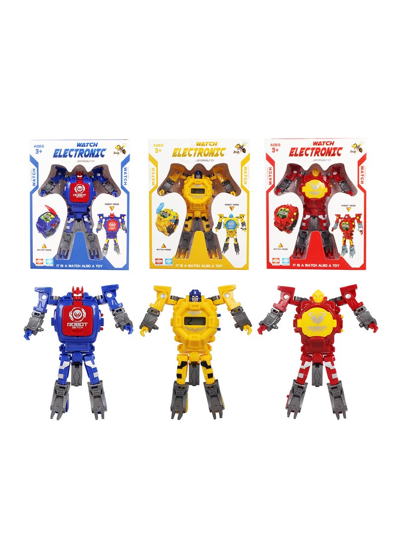 Transform Watch Electronic Robot - Assorted