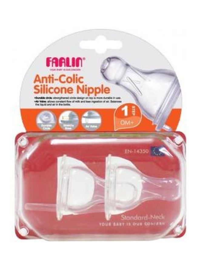 فارلين حلمة سيليكون مضادة للمغص ، حبتين - Image 2