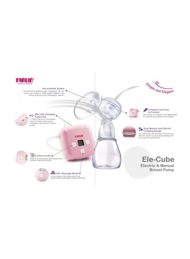 FARLIN - Ele-Cube Manual And Electric Breast Pump - Image 1