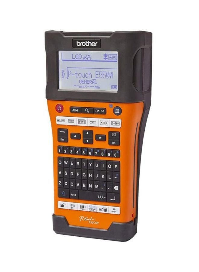 brother Industrial P-Touch Wireless Label Maker Orange/Grey - Image 3