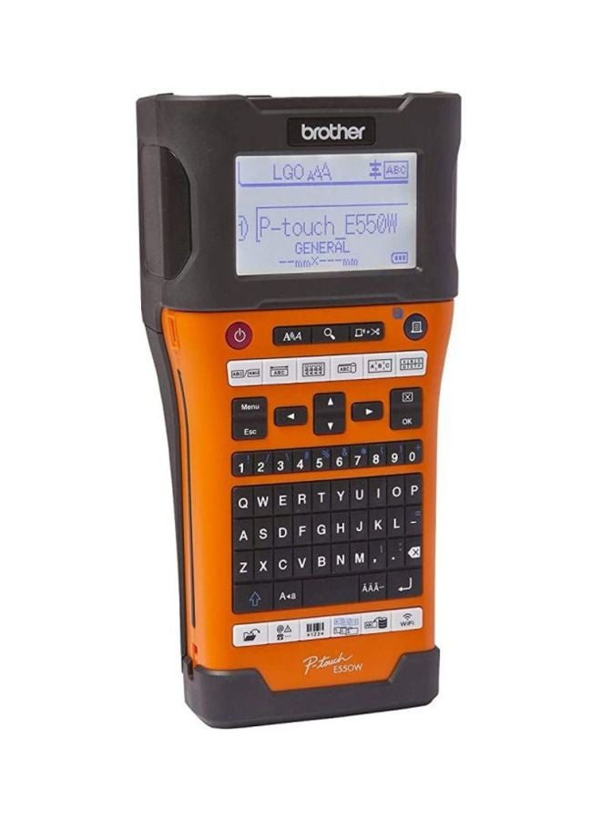 brother Industrial P-Touch Wireless Label Maker Orange/Grey - Image 2