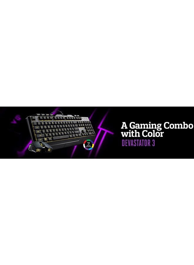 COOLER MASTER - 2-Piece Devastator 3 RGB Gaming Keyboard And Mouse Set - Image 1