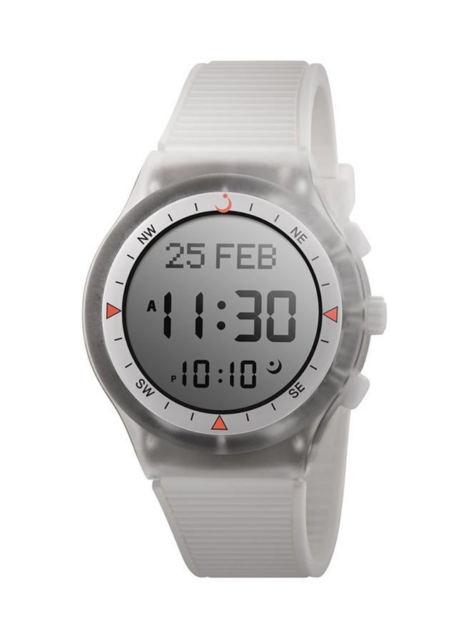 Best Sports Islamic Prayer Digital Watch WY-16 White - 38 mm - White - v1601360897/N40822570A_1