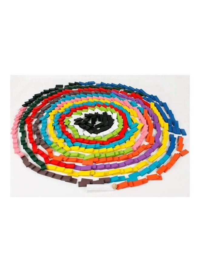 112558-JO-8-KSA 120 Piece Rainbow Domino Wooden Building Blocks 120 3+ Years - Image 2