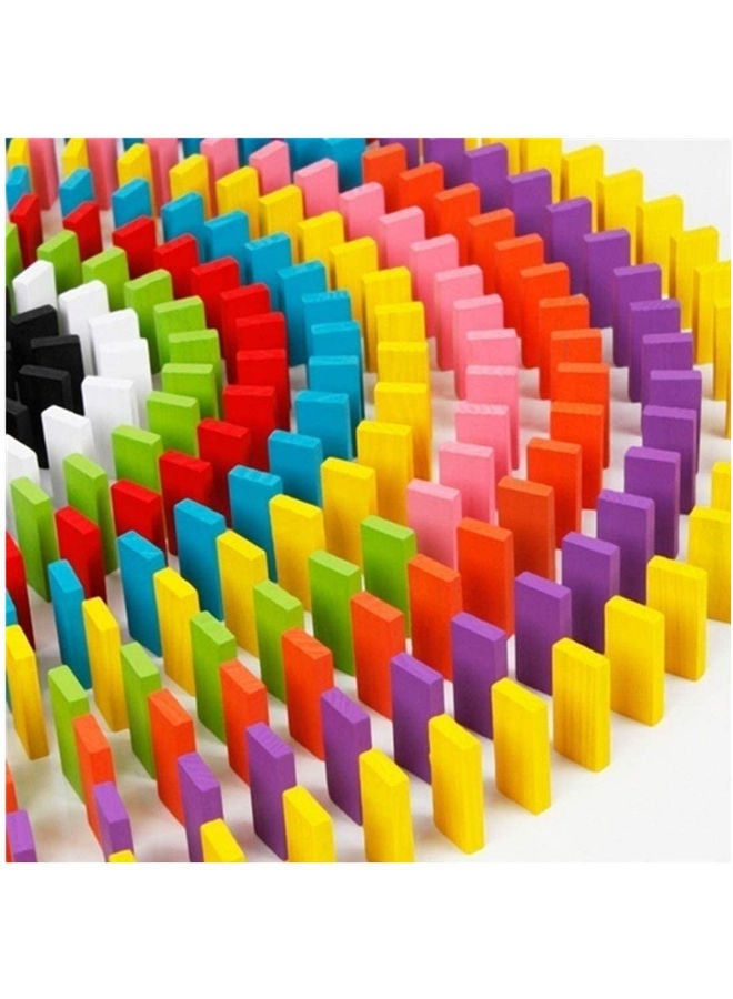 112558-JO-8-KSA 120 Piece Rainbow Domino Wooden Building Blocks 120 3+ Years - Image 3