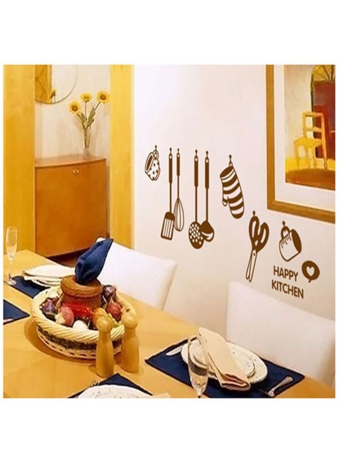 DaDa Home Kitchen Utensils Removable Wall Sticker Brown 60x45cm  - Image 2