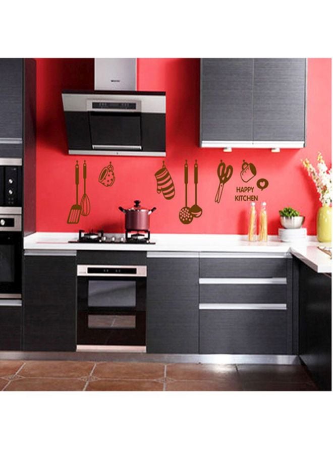 DaDa Home Kitchen Utensils Removable Wall Sticker Brown 60x45cm  - Image 3