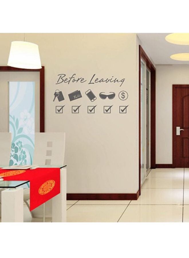 Before Leaving Printed Wall Sticker Black 60x30cm - v1601362825/N12479310A_4