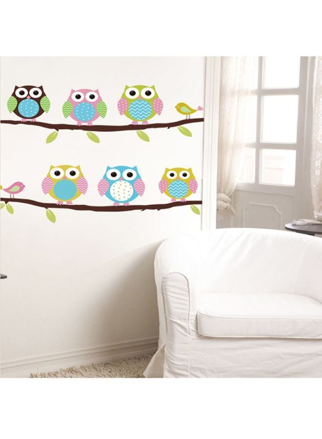 DaDa Home Owl On Tree Removable Wall Sticker Blue/Green/Brown  - Image 3