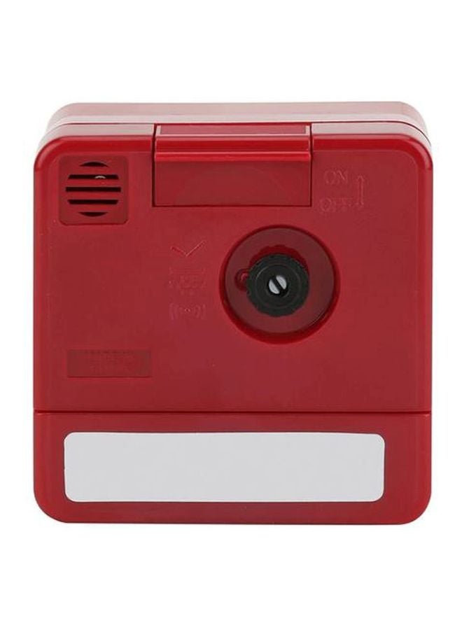 CASIO - Analog Alarm Desk Clock Red/Black/Green - Image 1