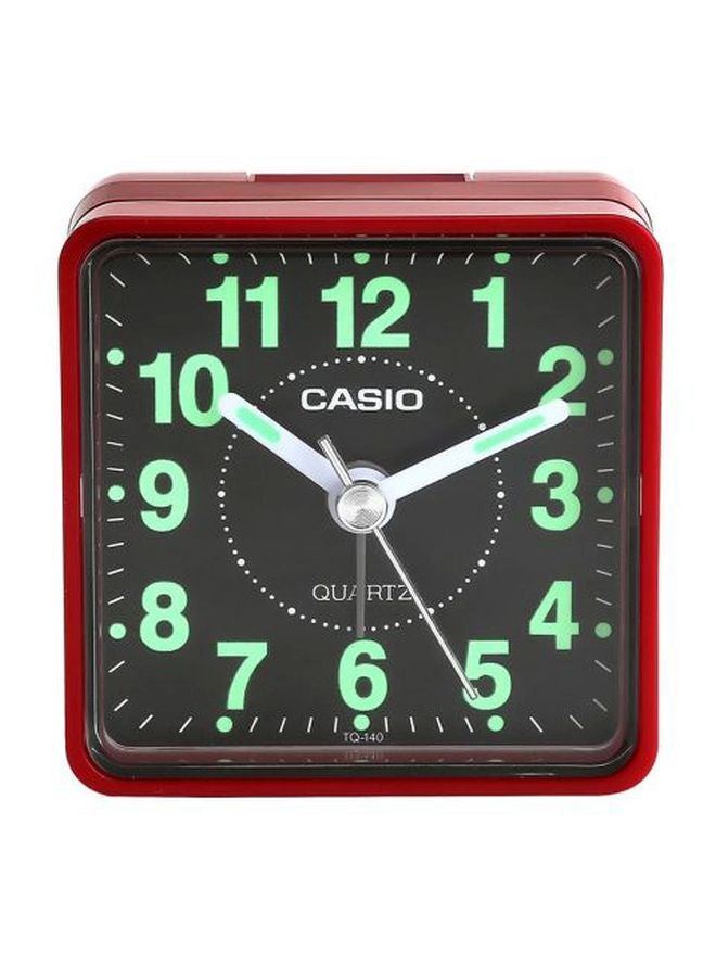 CASIO - Analog Alarm Desk Clock Red/Black/Green - Image 1