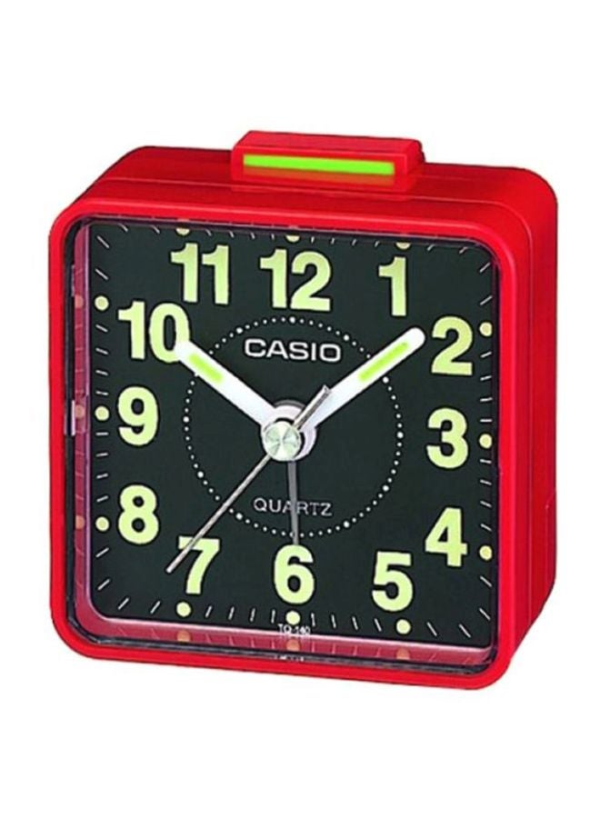 CASIO - Analog Alarm Desk Clock Red/Black/Green - Image 1